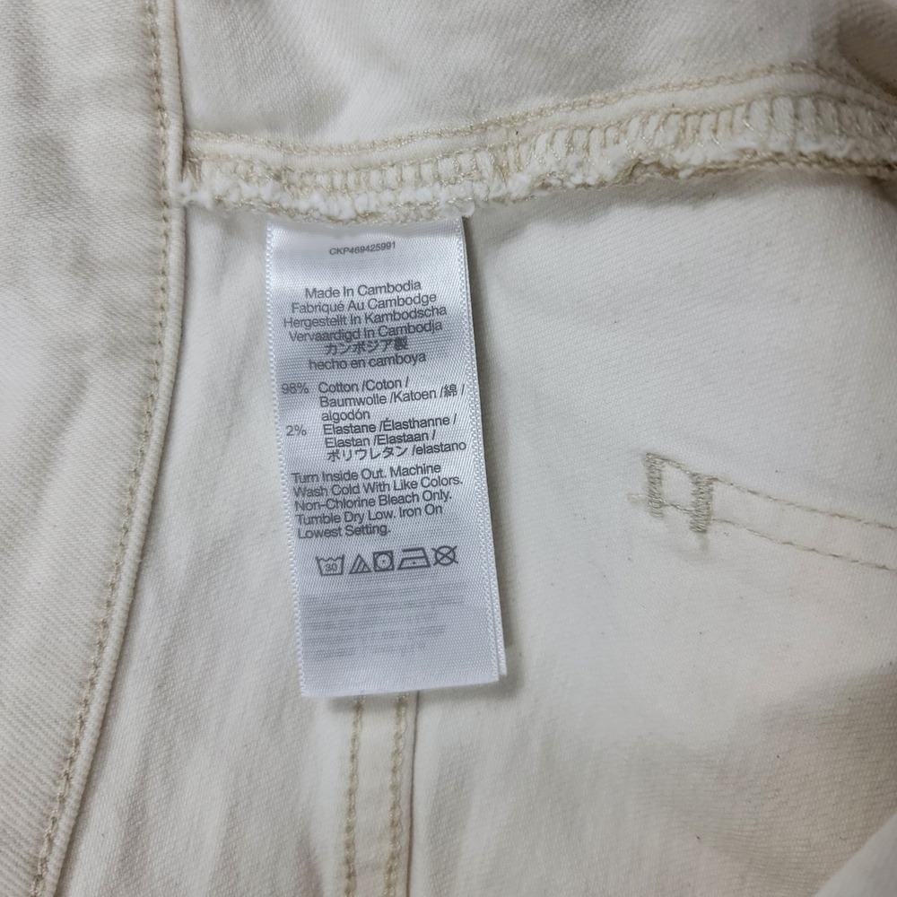 Madewell The Perfect Vintage Wide-Leg Jean Women 32 Off-White High Rise - Picture 9 of 11
